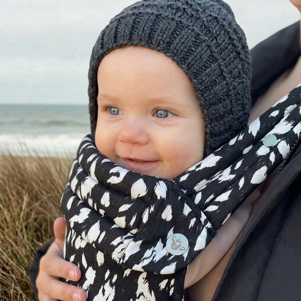 Nomad Air Monochrome Print Baby Carrier - Orca.