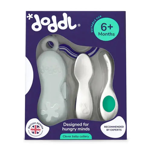 Doddl baby spoon and fork set with travel case