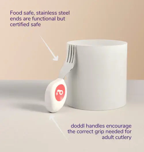 Doddl toddler spoon, fork &amp; knife cutlery set