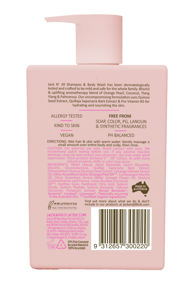 Shampoo &amp; Body Wash - Natural 300mL